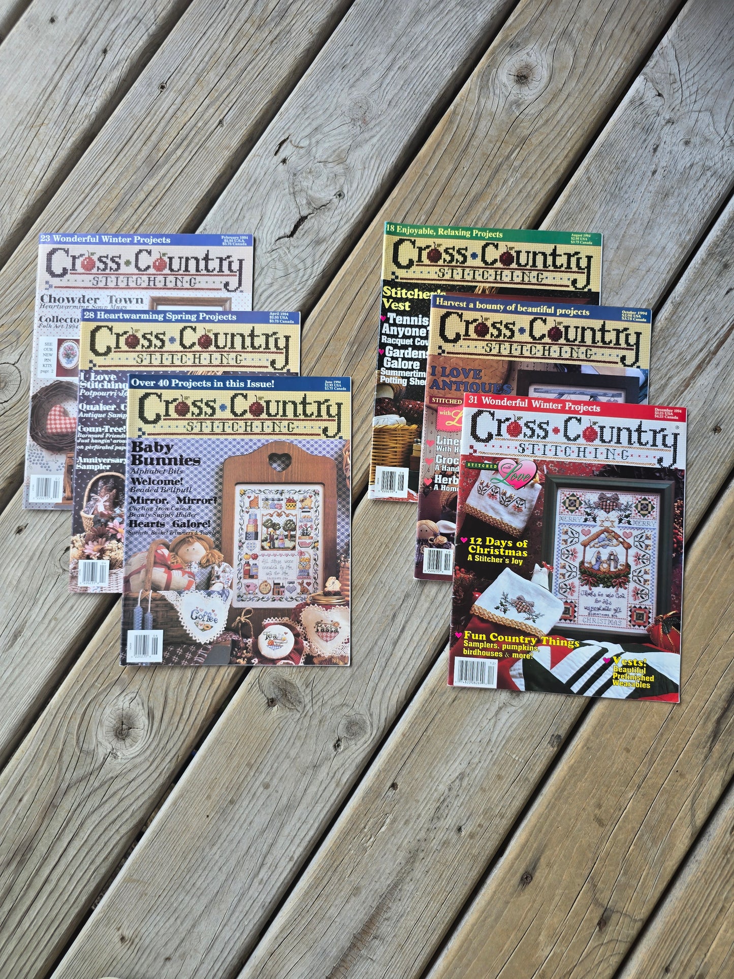 Cross Country Stitching Magazine - 1994 Bundle