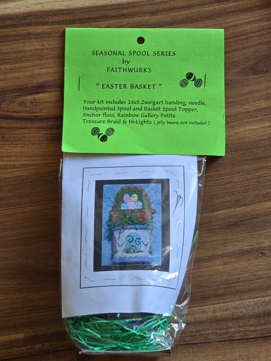 Faithwurks - Seasonal Spool Series - Easter Basket - Cross Stitch Kit