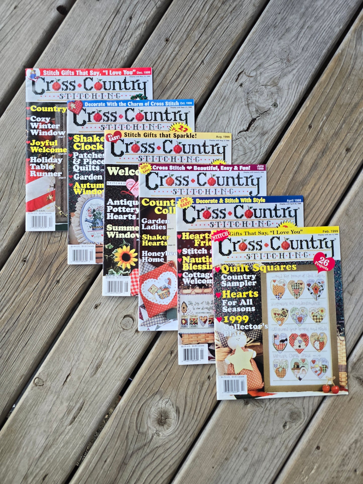 Cross Country Stitching Magazine - 1999 Bundle