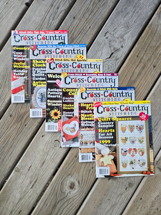 Cross Country Stitching Magazine - 1999 Bundle