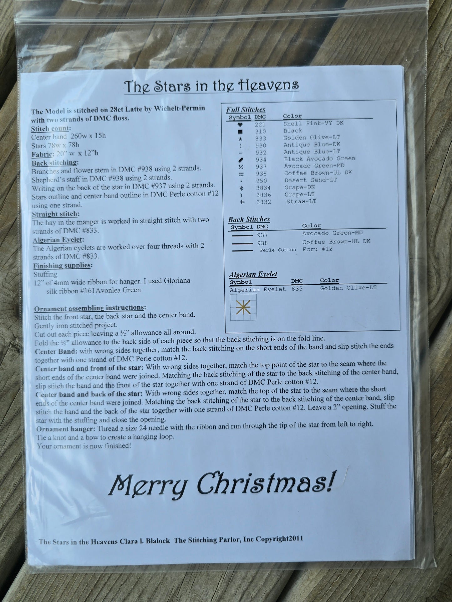 The Stitching Parlor - The Stars in the Heavens - Cross Stitch Pattern