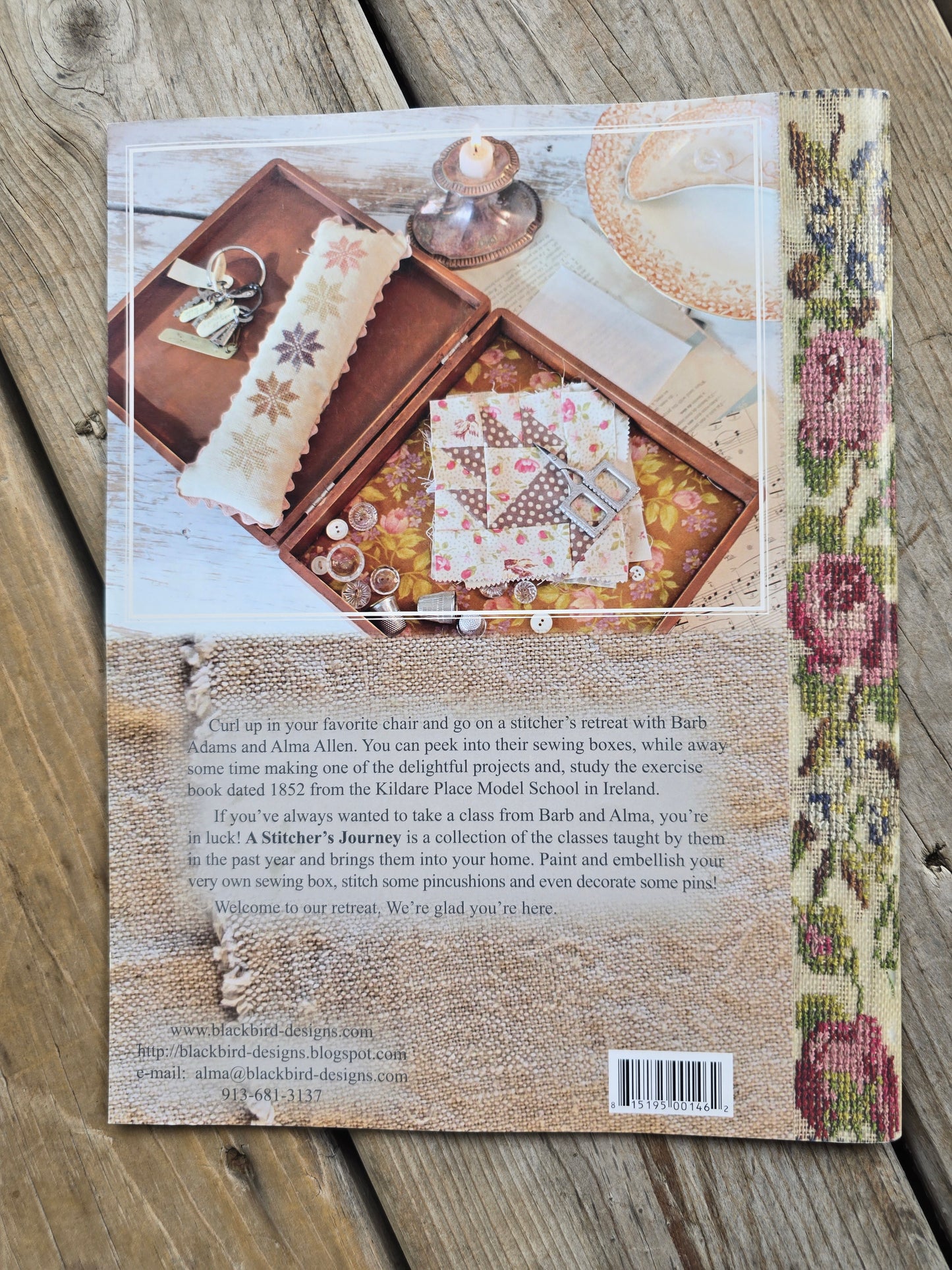 Blackbird Designs - A Stitcher's Journey; Samplers, Sewing Boxes, Pin Cushions & More - Cross Stitch Pattern Book