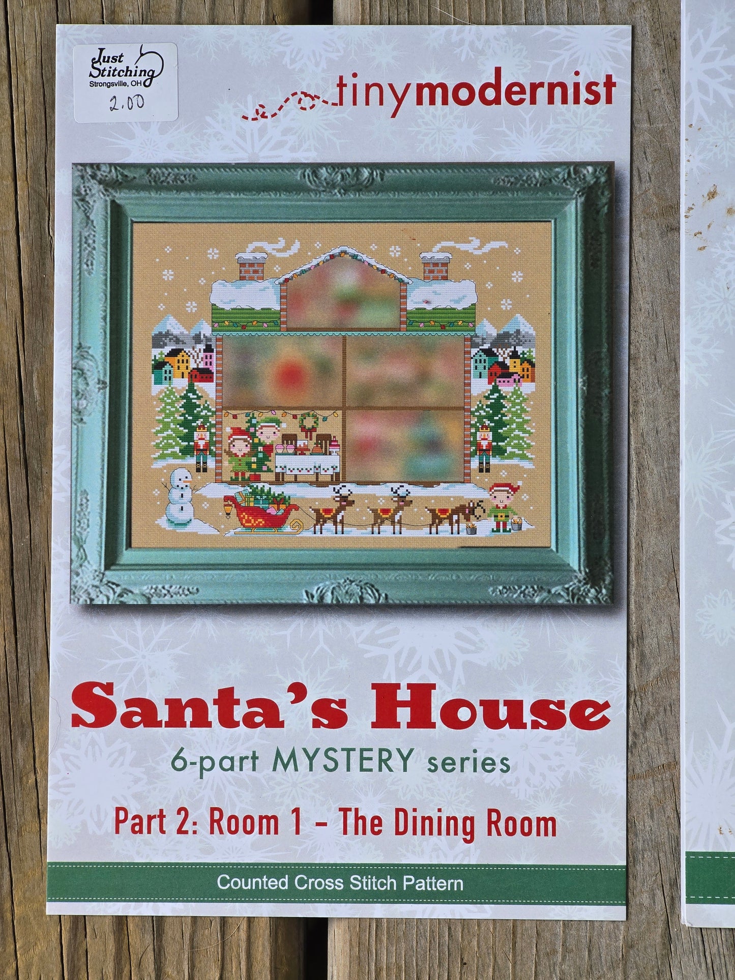 Tiny Modernist - Santa's House - 6-part Mystery Series - Cross Stitch Pattern