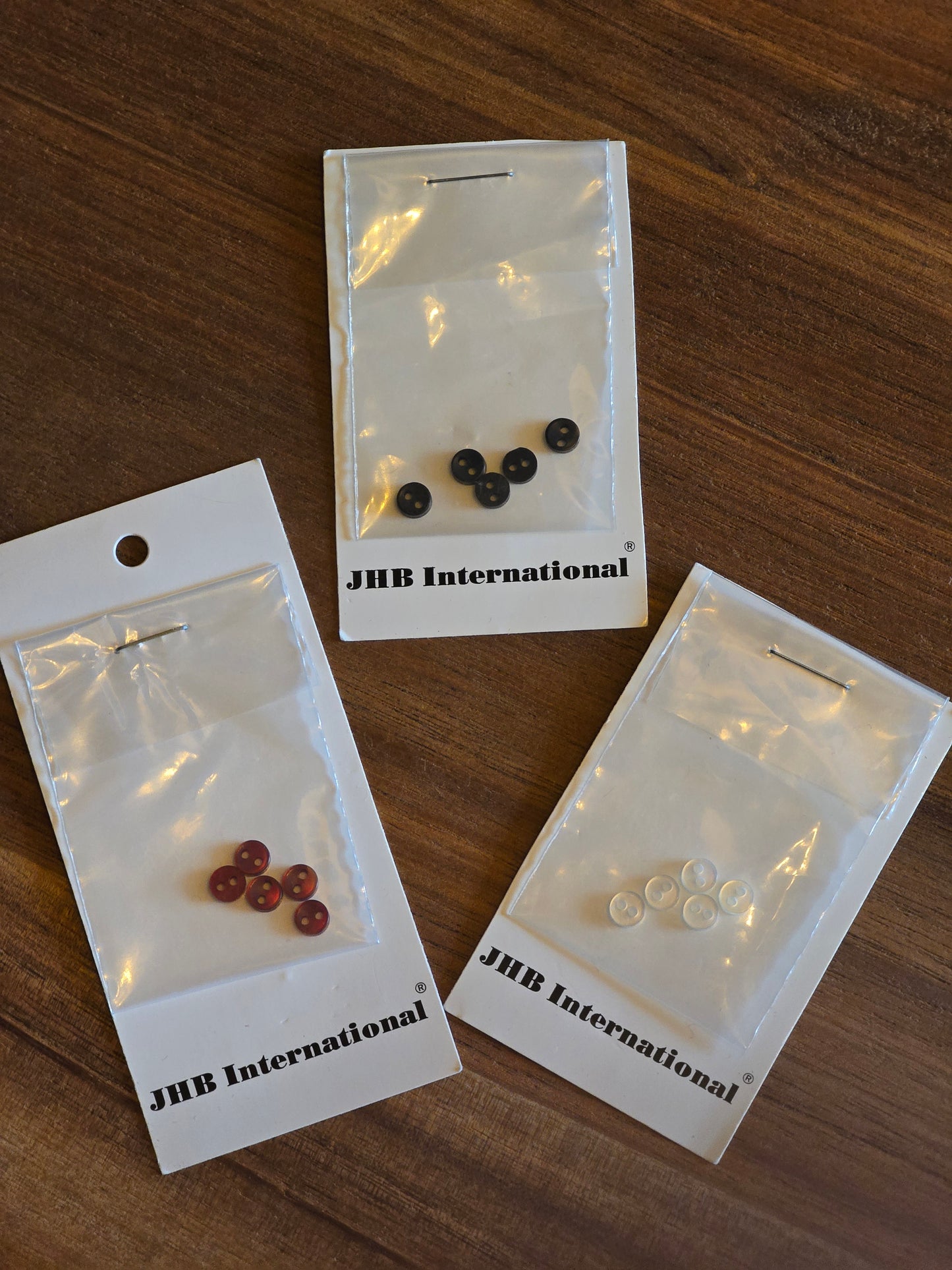 JHB International - 1/8" Round Plastic Buttons