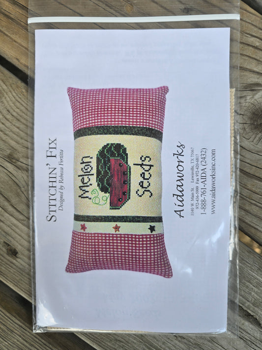 Aidaworks - Stitchin' Fix - Melon Seeds Cross Stitch Kit