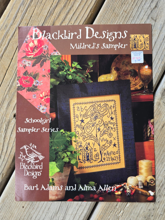 Blackbird Designs - Mildred's Sampler - Schoolgirl Sampler Series No. 1 - Cross Stitch Pattern