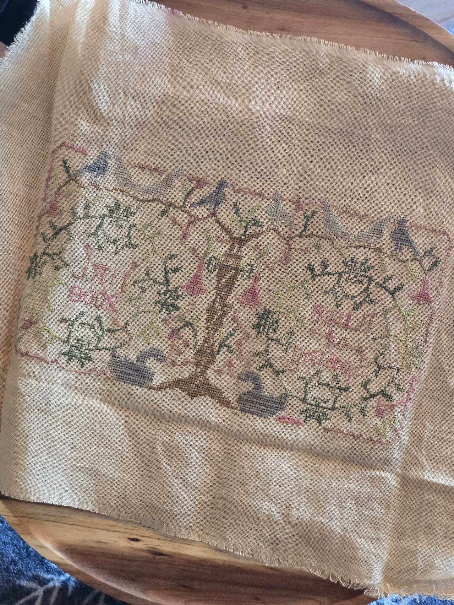 Blackbird Designs - Rites of Spring - Completed Cross Stitch