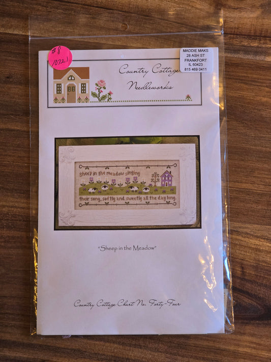 Country Cottage Needleworks - Sheep in the Meadow - Cross Stitch Pattern