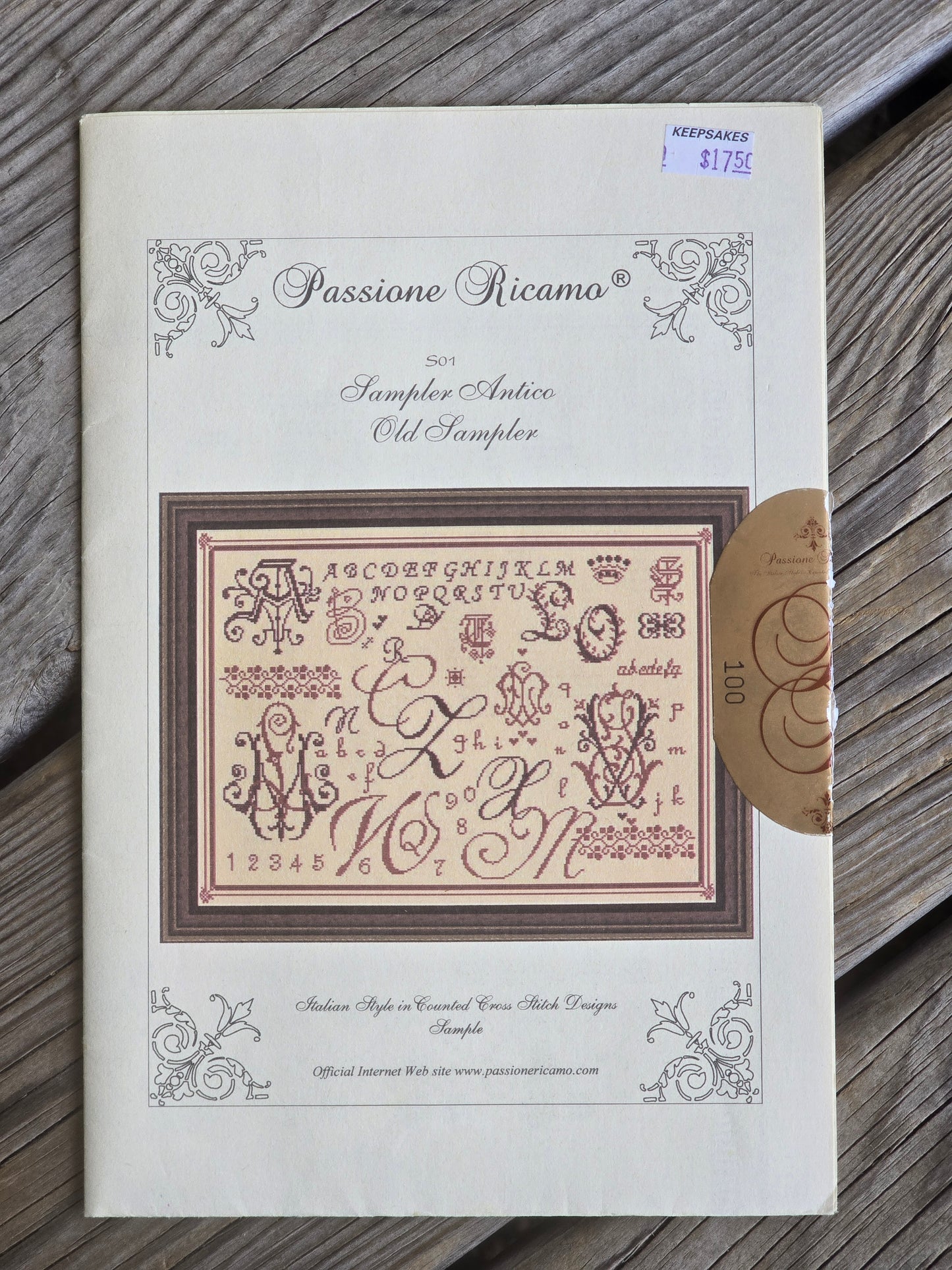 Passione Ricamo - Sampler Antico (Old Sampler) - Cross Stitch Pattern