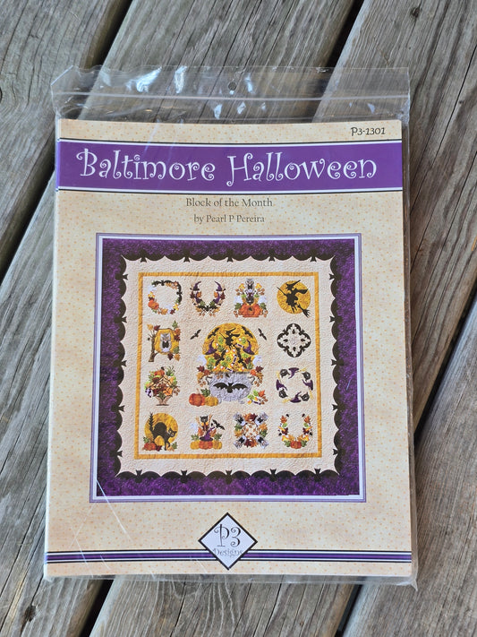 P3 Designs - Baltimore Halloween - 13 Month - Block of the Month - Quilt Pattern