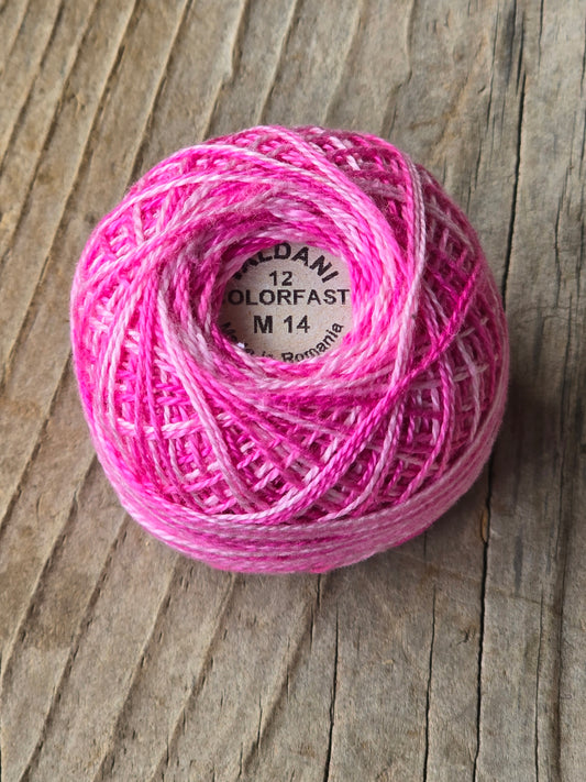 Valdani - Perle Cotton - Hand-Dyed - Size 12 - #M14 - Thread