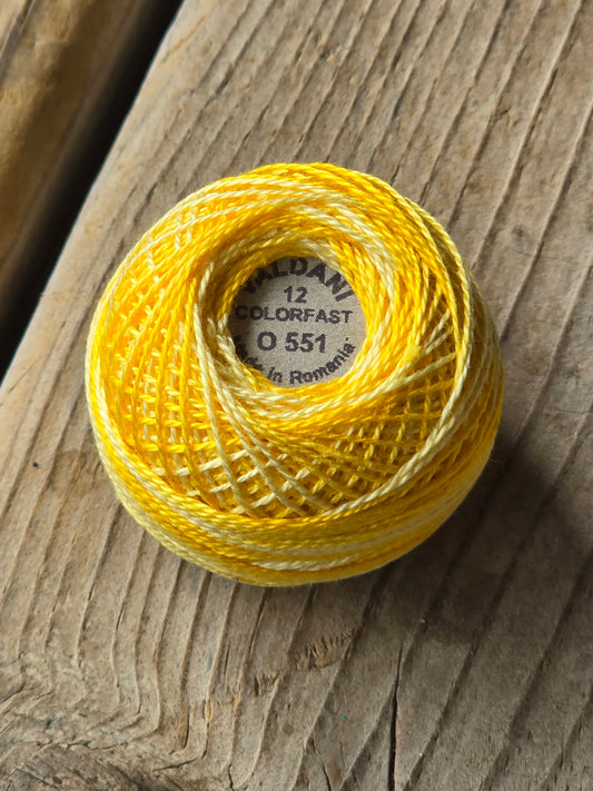 Valdani - Perle Cotton - Hand-Dyed - Size 12 - #O551 - Thread