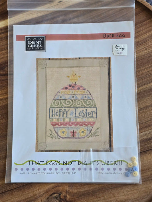 Bent Creek - Uber Egg - Cross Stitch Pattern