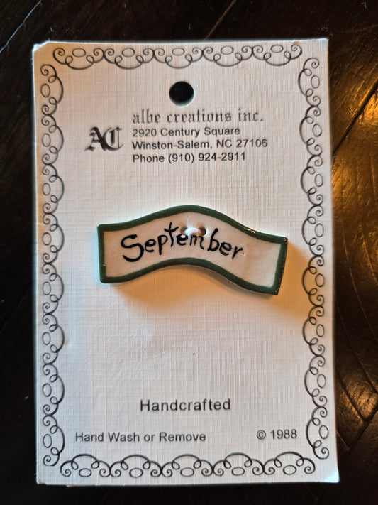 Albe Creations, Inc. - September Ceramic Buttons