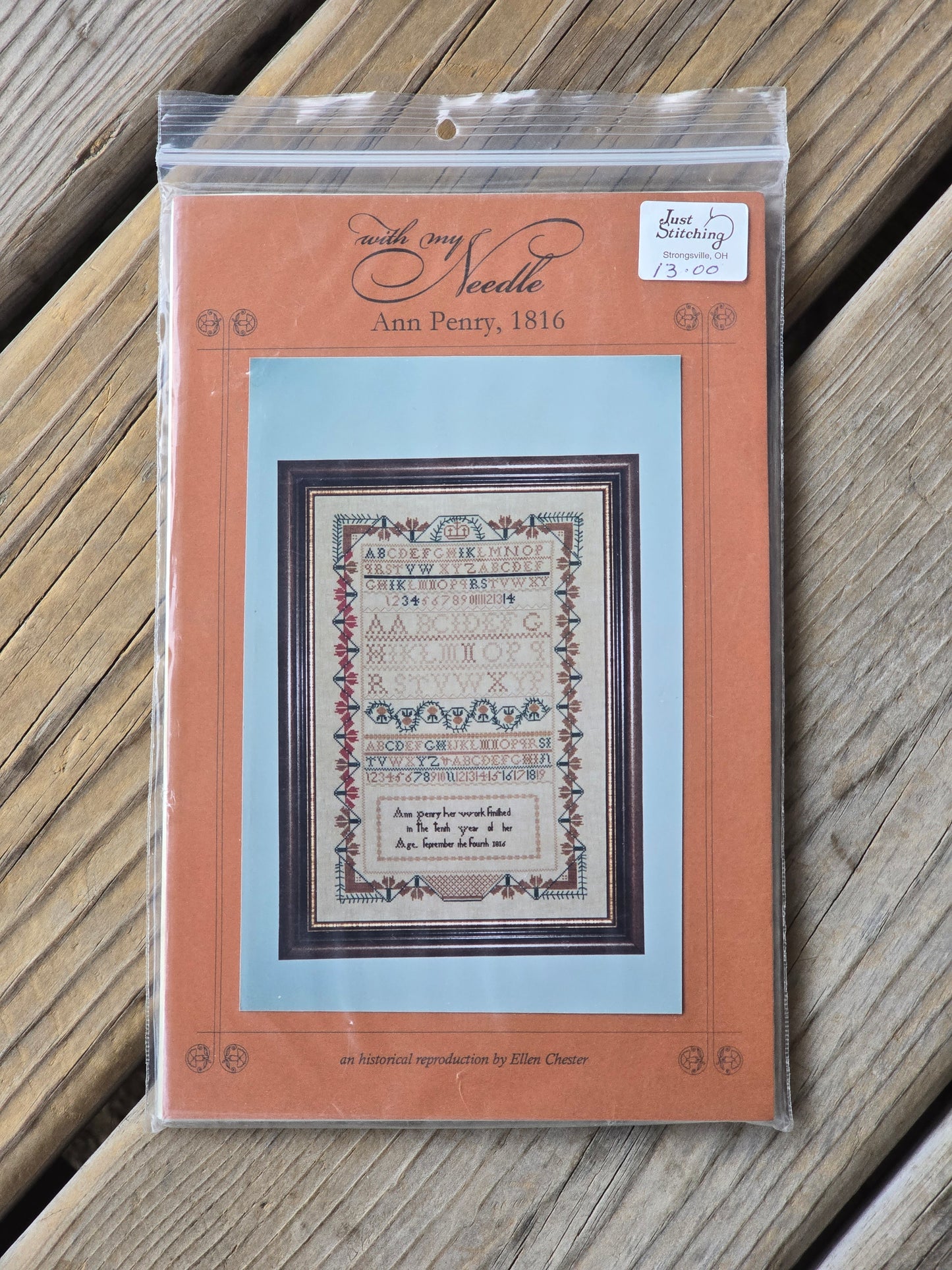 With My Needle - Ann Penry, 1816 - Cross Stitch Pattern