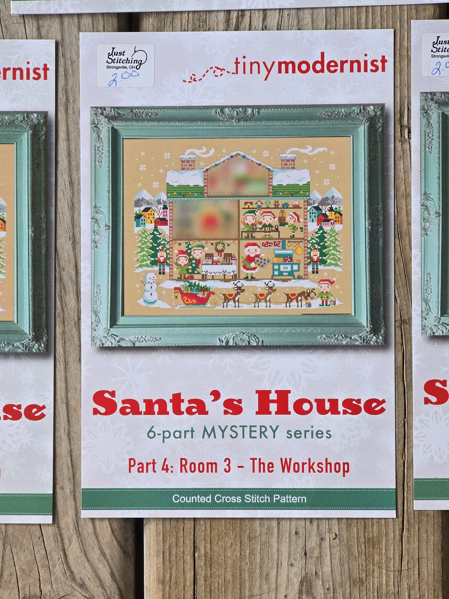 Tiny Modernist - Santa's House - 6-part Mystery Series - Cross Stitch Pattern