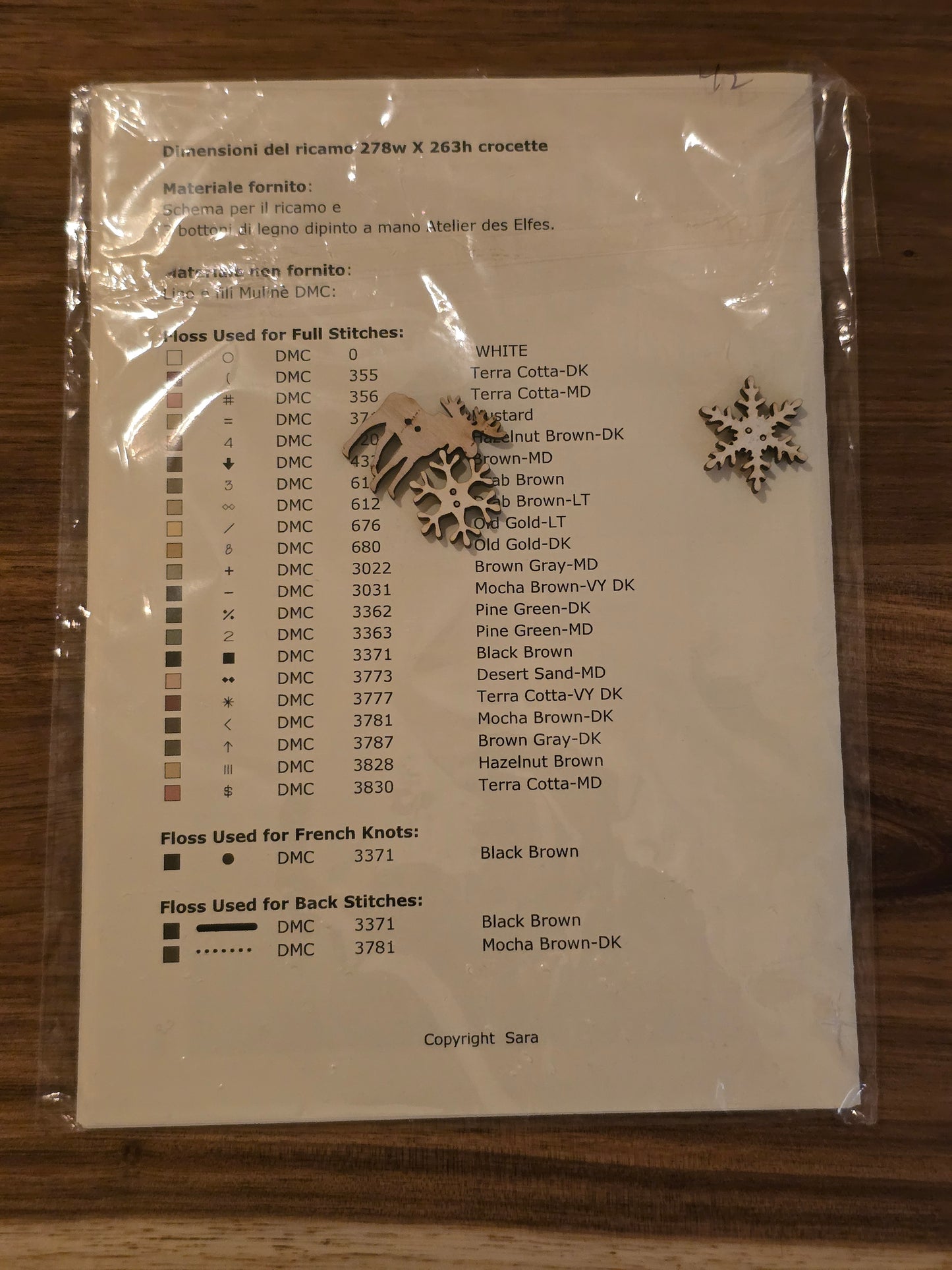 Sara - Christmas Village - Cross Stitch Kit