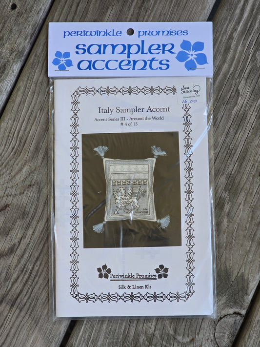 Periwinkle Promises - Italy Sampler Accent - Sampler Accents - Cross Stitch Kit