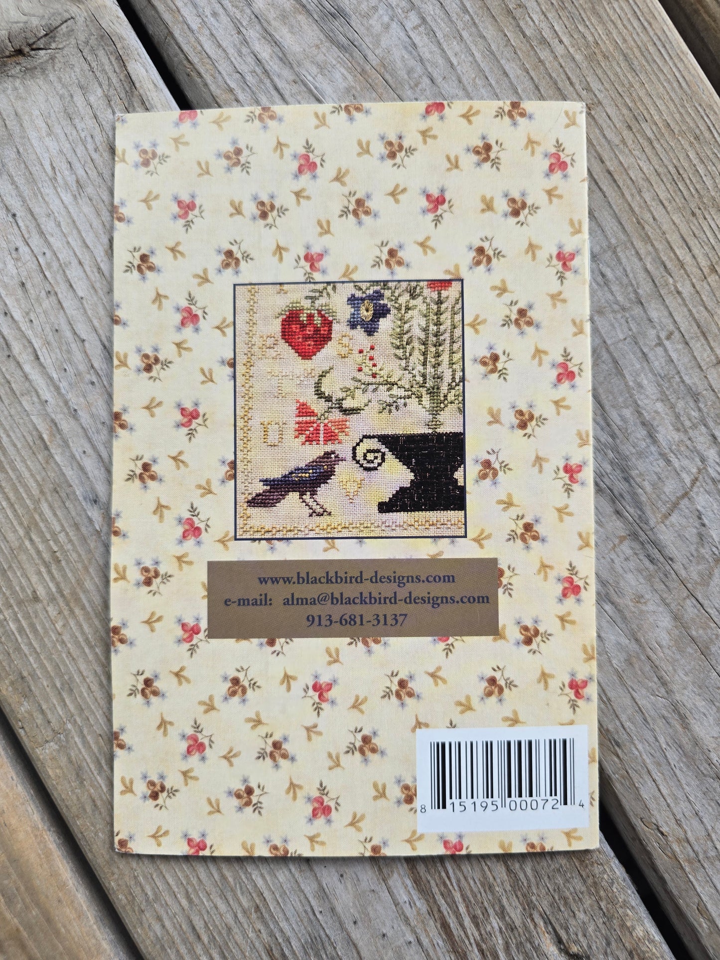 Blackbird Designs - Strawberry Garden - Loose Feathers Pattern #18 - Cross Stitch Pattern
