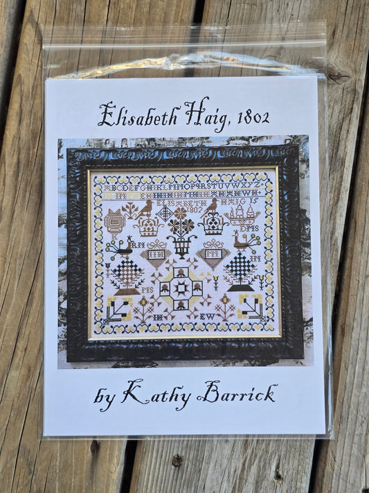 Kathy Barrick - Elisabeth Haig, 1802 - Cross Stitch Pattern