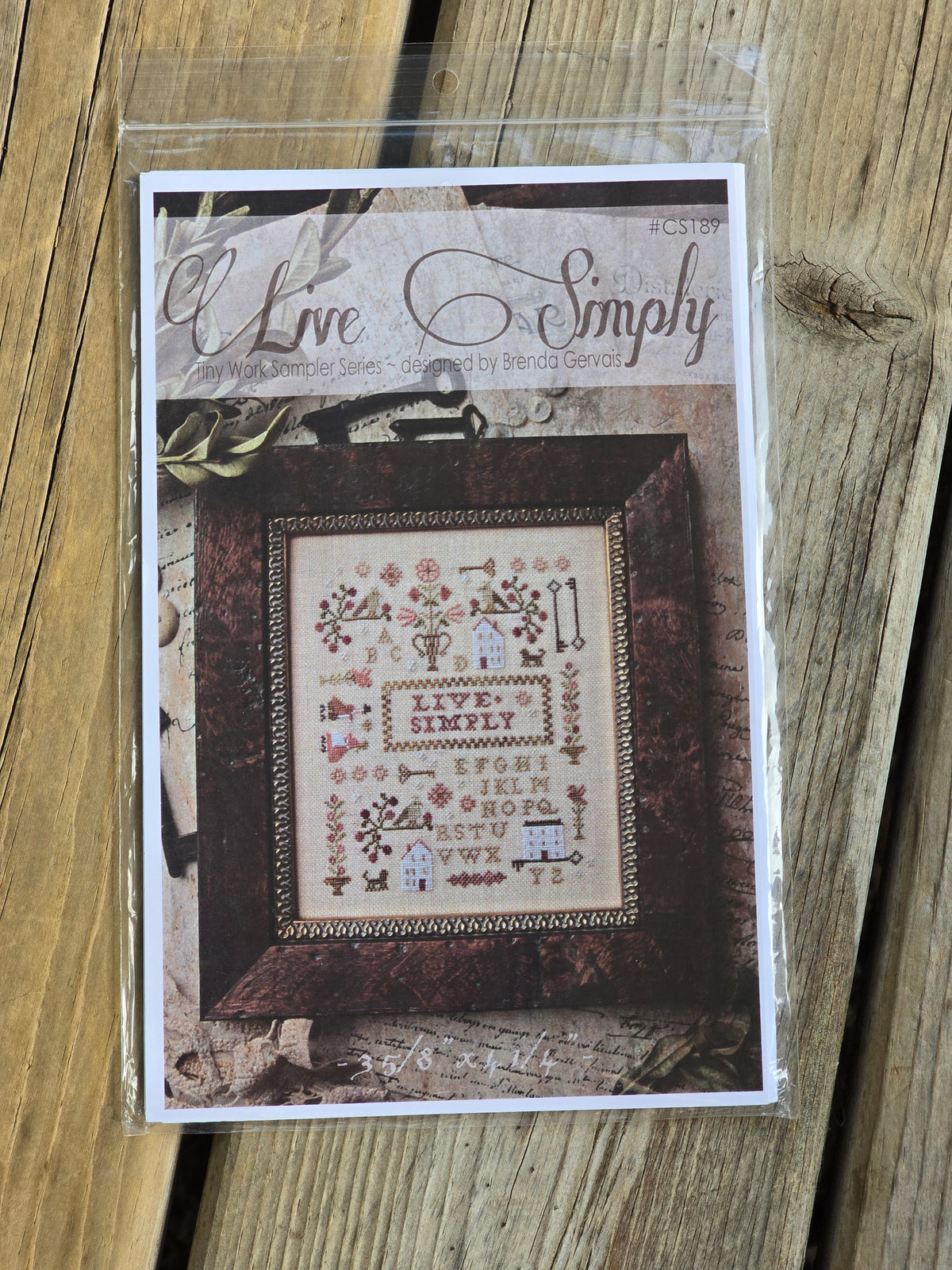 With Thy Needle & Thread - Live Simply - Cross Stitch Pattern