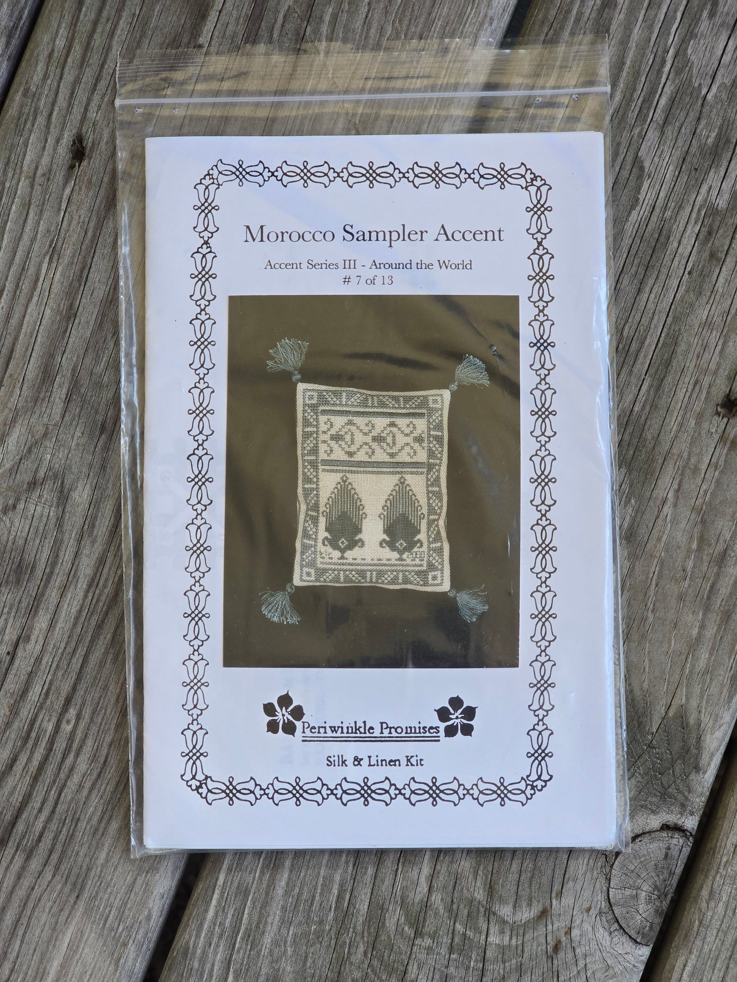 Periwinkle Promises - Morocco Sampler Accent - Sampler Accents - Cross Stitch Kit