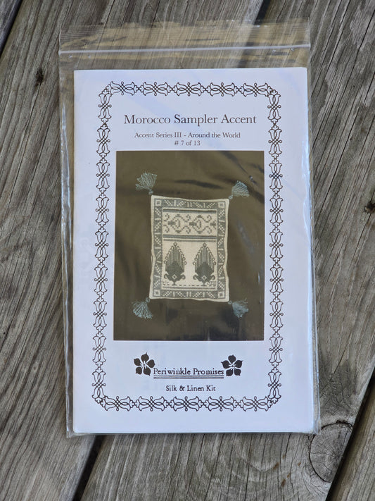 Periwinkle Promises - Morocco Sampler Accent - Sampler Accents - Cross Stitch Kit