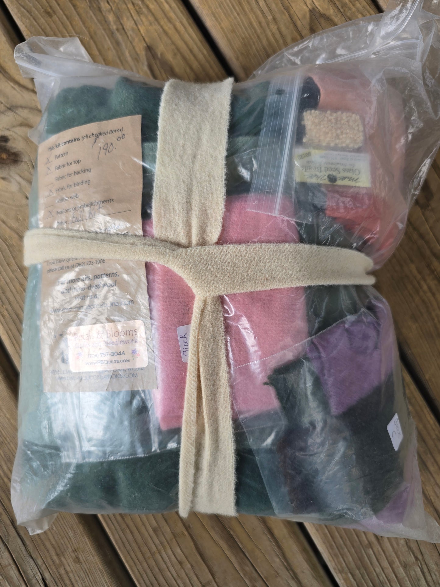 Petals and Blooms - A Walk in the Garden with Ewe - Wall Hanging Wool Kit