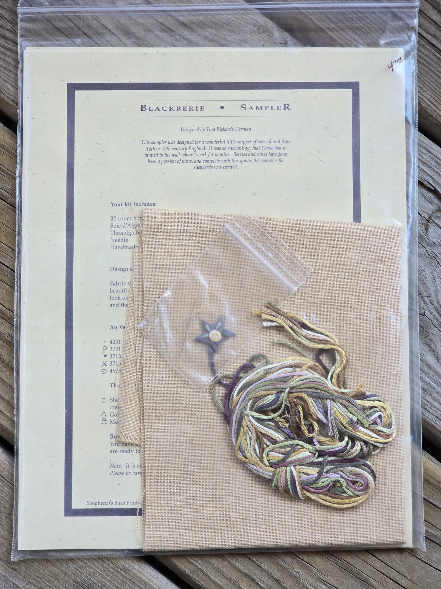 Shepherd's Bush - Blackberie Sampler - Cross Stitch Kit
