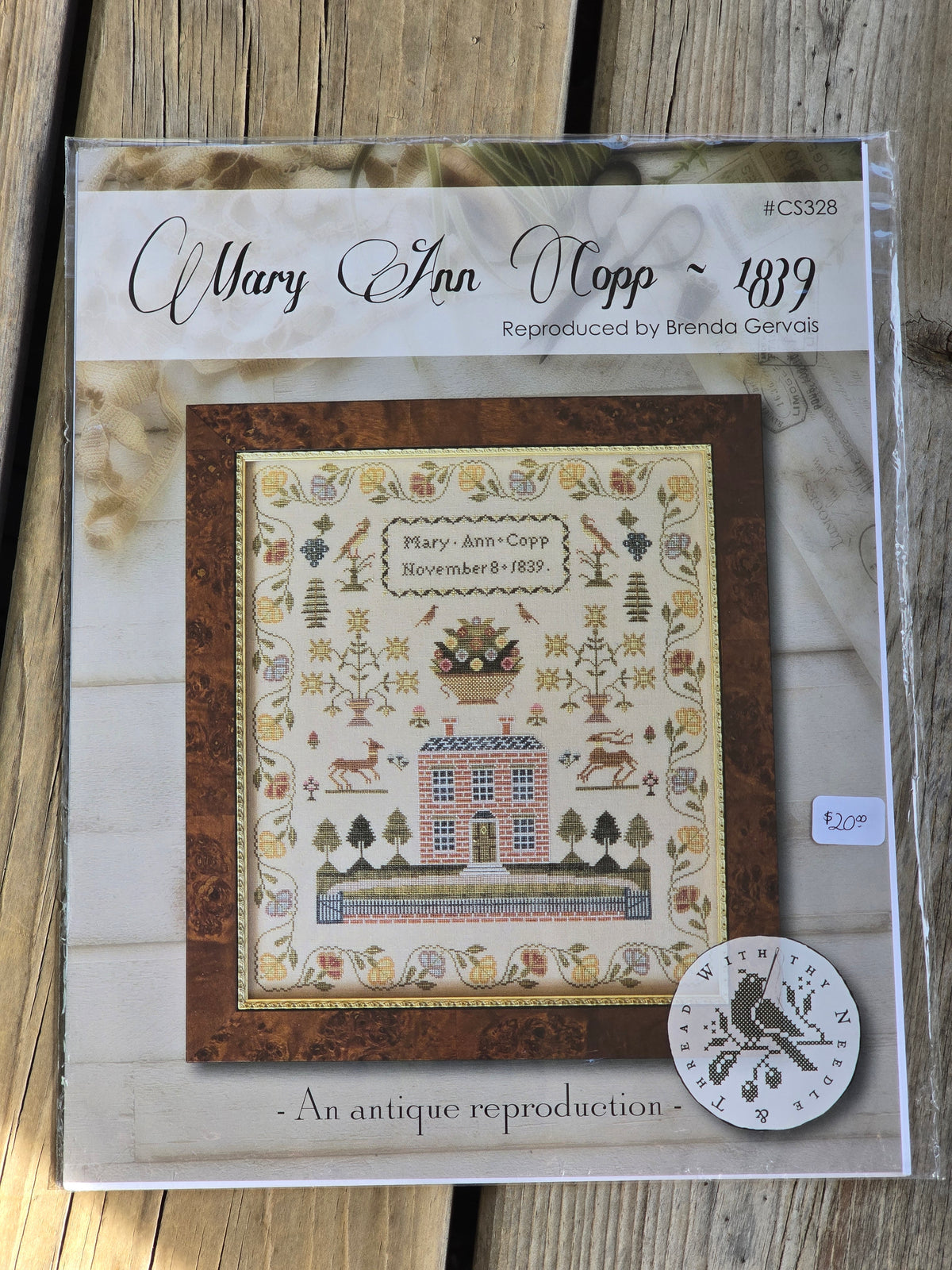 With Thy Needle & Thread - Mary Ann Copp - 1839 - Cross Stitch Kit