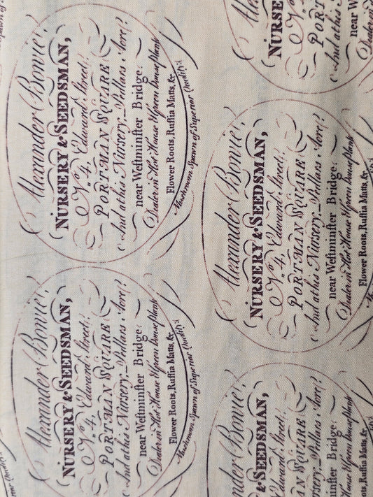 Blue Hill Fabrics - Paula Scarlett - Antique Seeds Collection - Quilting Fabric - Off the Bolt