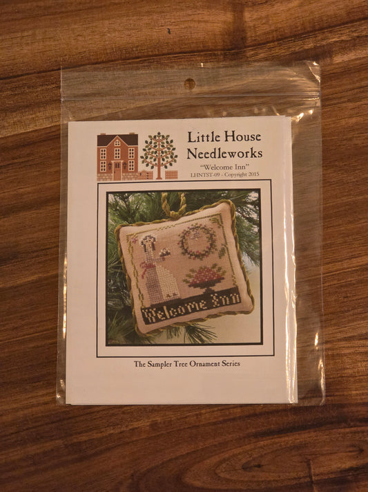Little House Needleworks - The Sampler Tree Ornament Series - Welcome Inn - LHNTST-09 - Cross Stitch Pattern