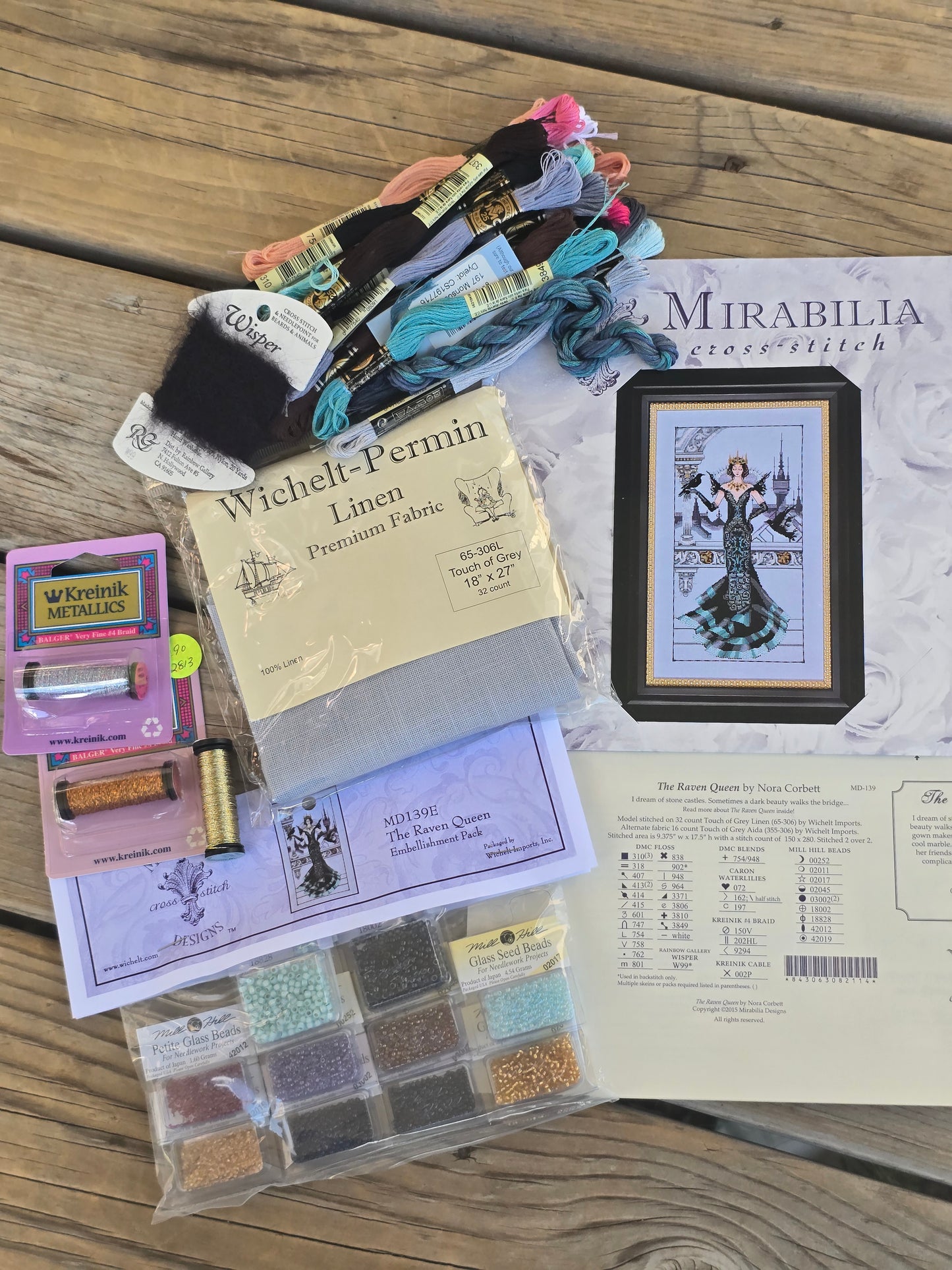 Mirabilia - The Raven Queen - Cross Stitch Kit