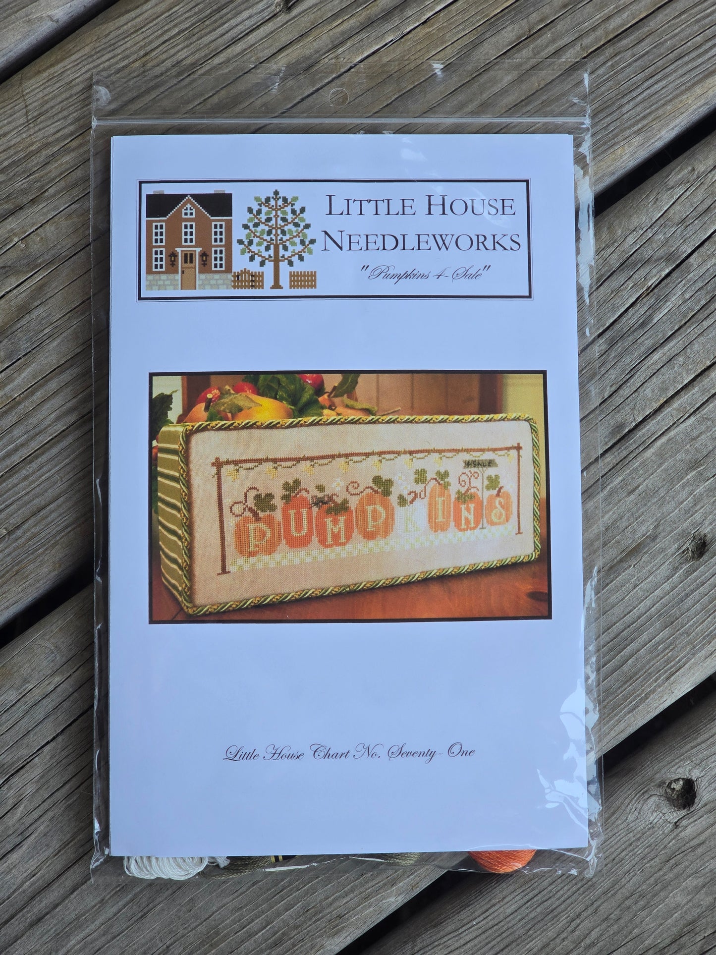 Little House Needleworks - Pumpkins 4 Sale - Cross Stitch Pattern
