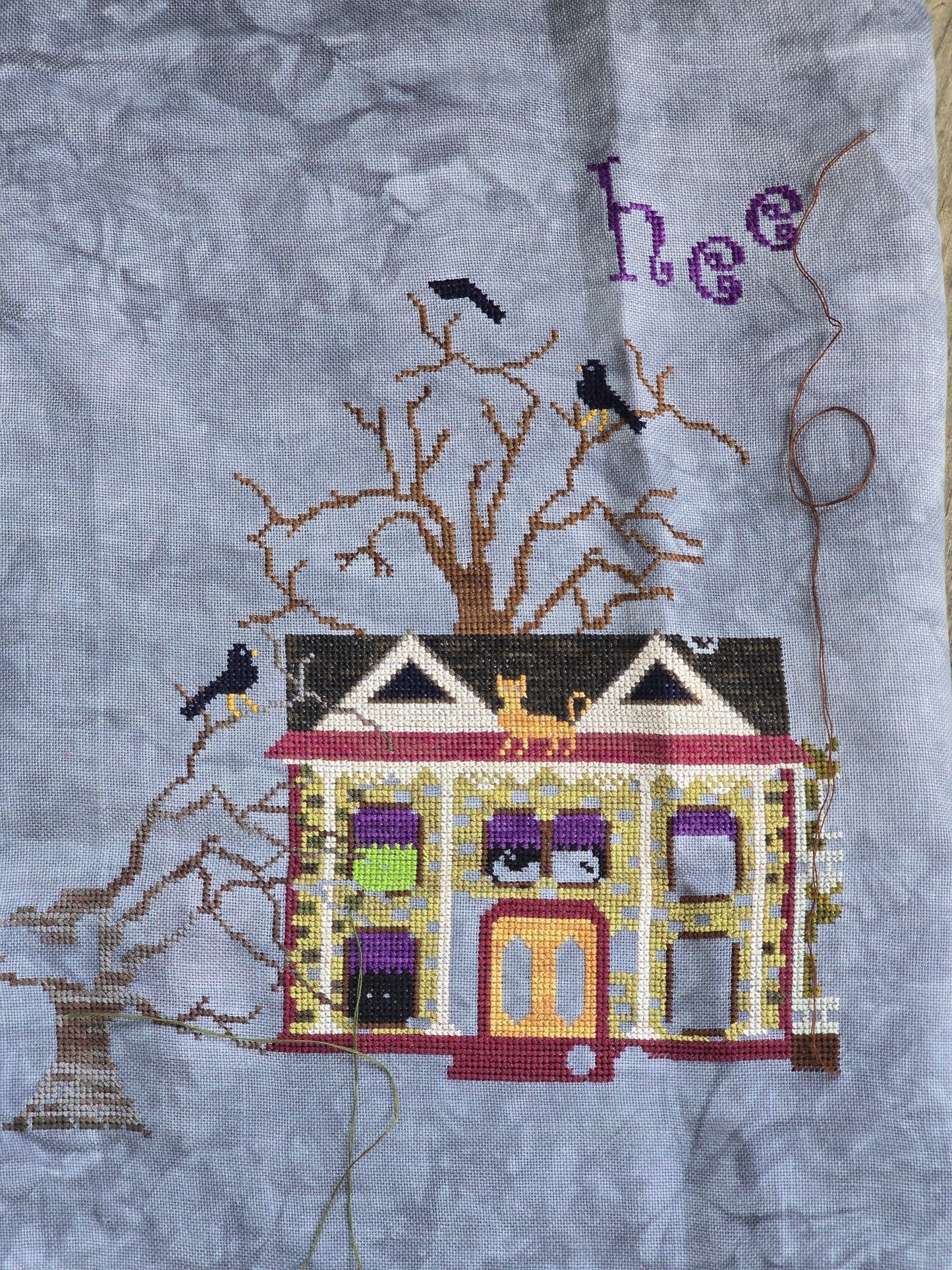 Praiseworthy Stitches - Croaking Toad Manor - Cross Stitch Kit