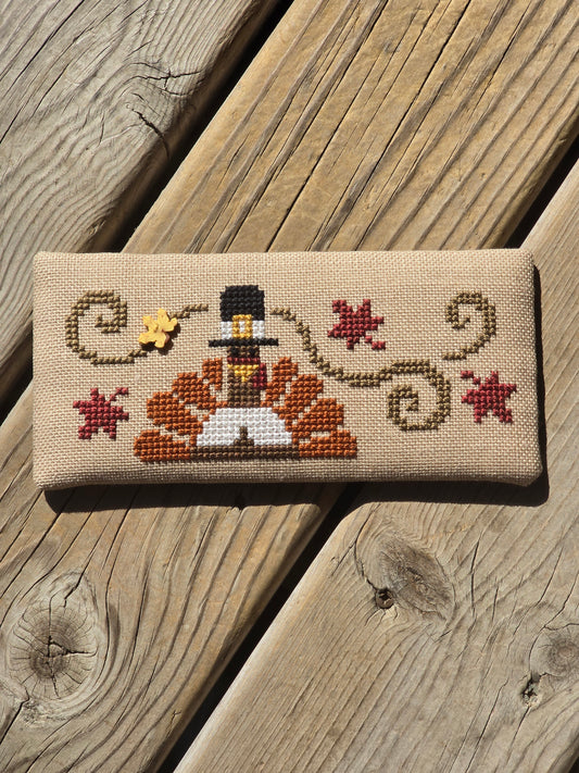 Bent Creek - Leaves Zipper Kit- Completed Cross Stitch