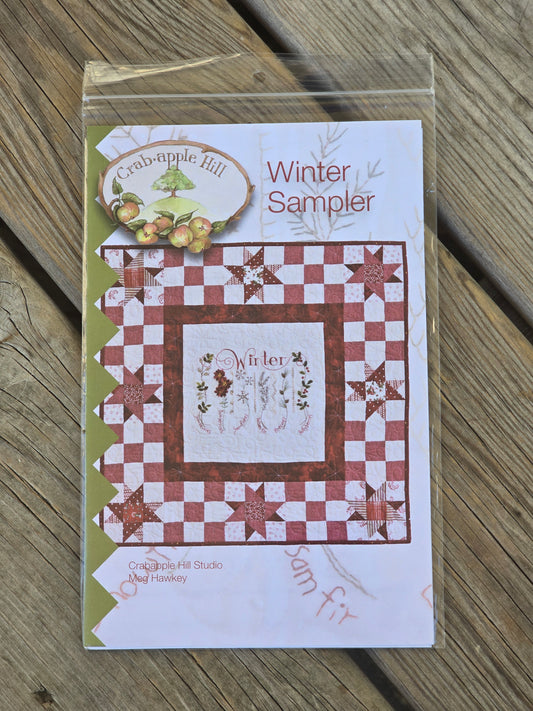 Crab-apple Hill - Winter Sampler - Embroidery and Quilt Pattern