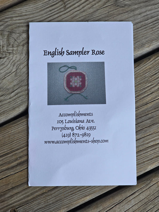 Accomplishments - English Sampler Rose - Cross Stitch Kit