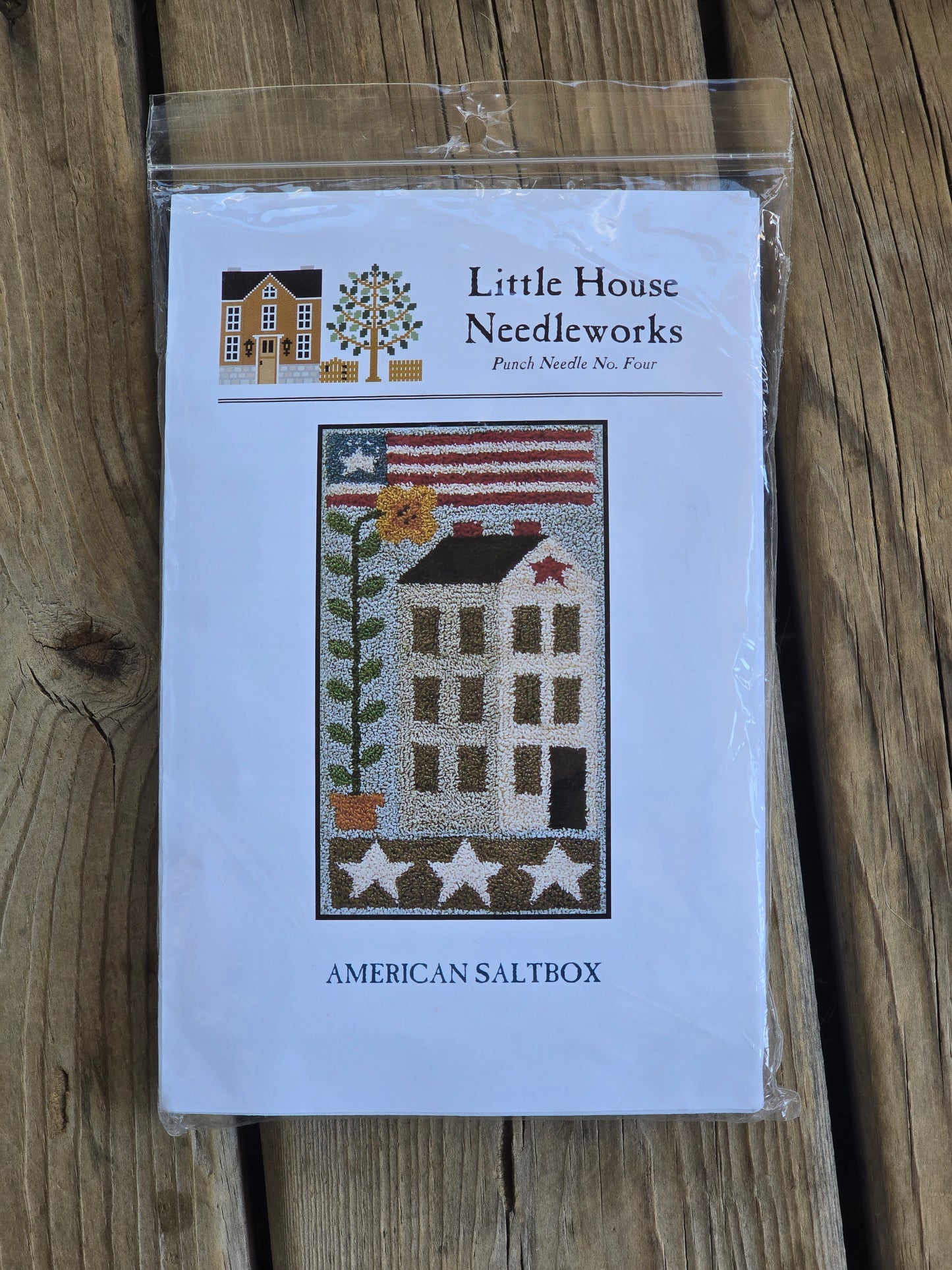 Little House Needleworks - American Saltbox - Punchneedle Pattern