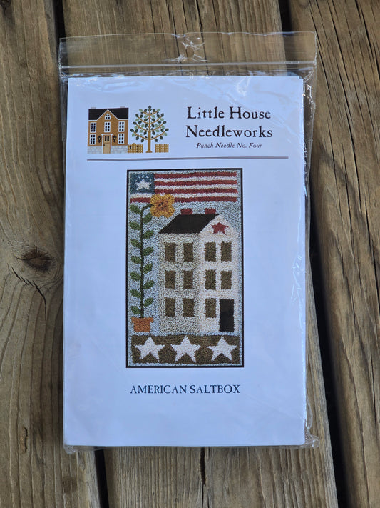 Little House Needleworks - American Saltbox - Punchneedle Pattern