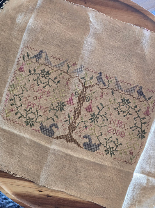 Blackbird Designs - Rites of Spring - Completed Cross Stitch