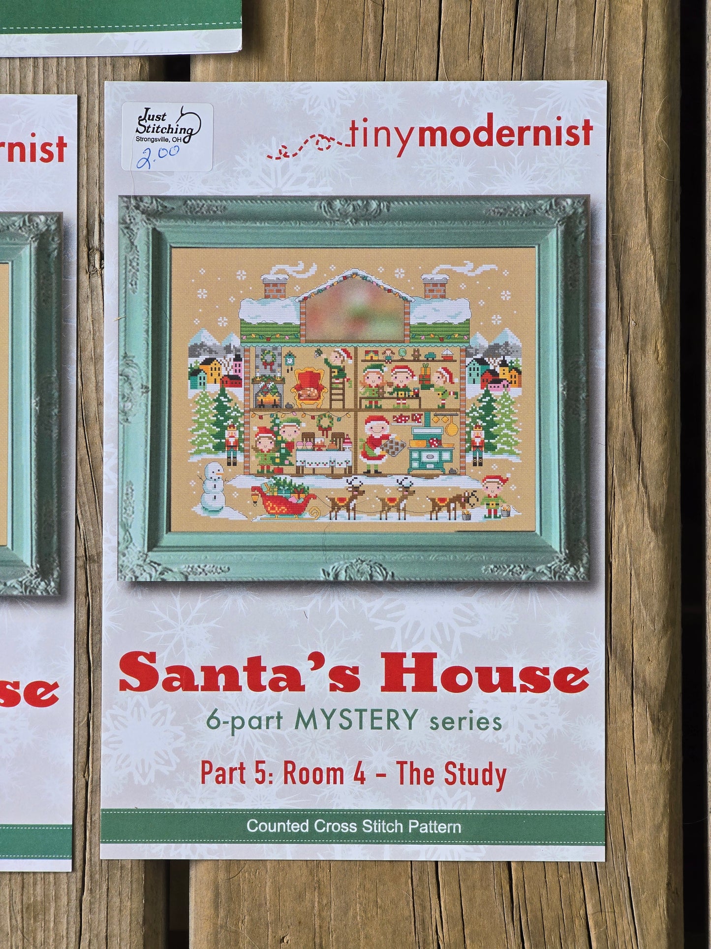Tiny Modernist - Santa's House - 6-part Mystery Series - Cross Stitch Pattern