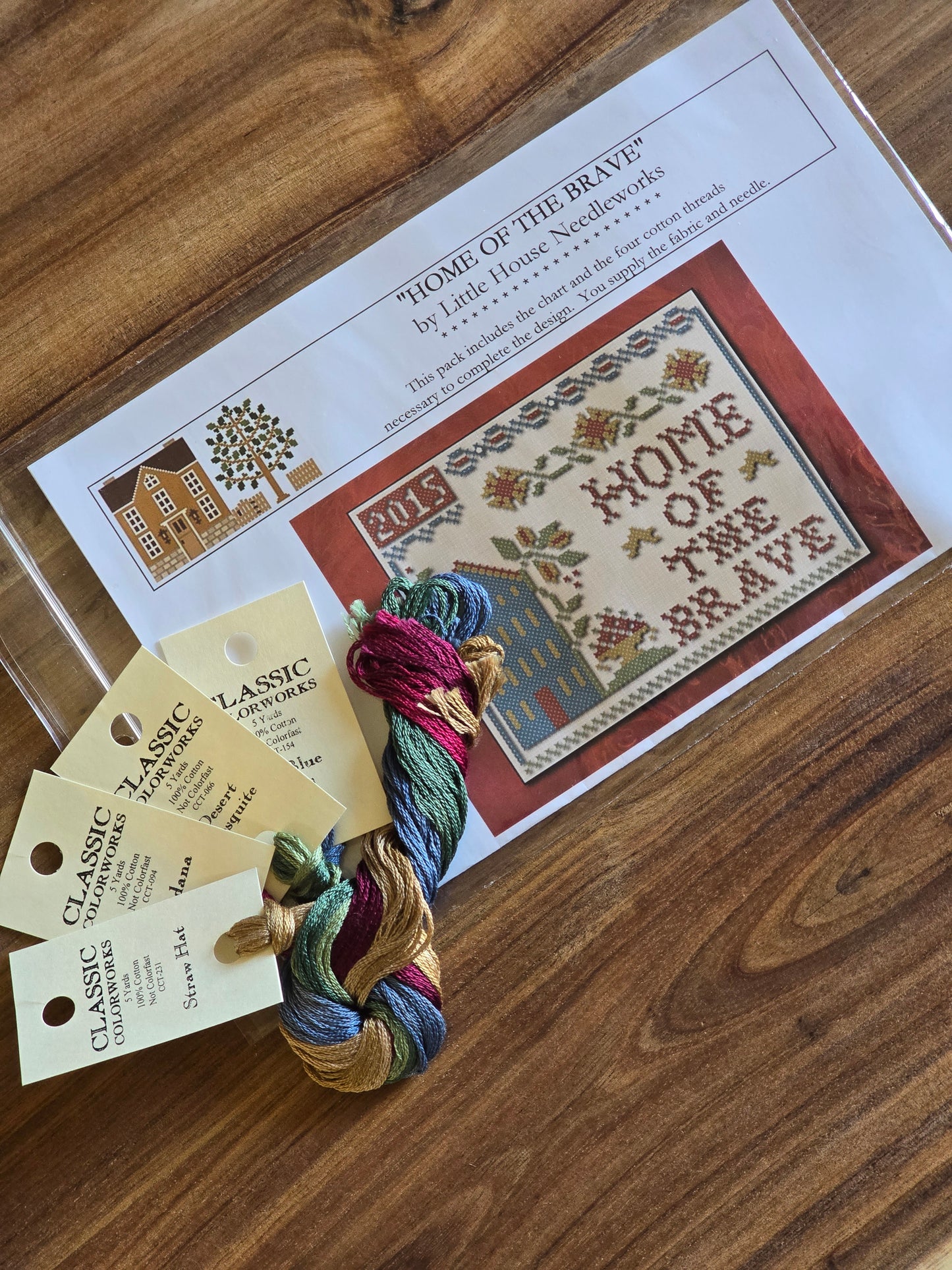 Little House Needleworks - Home of the Brave - Cross Stitch Pattern