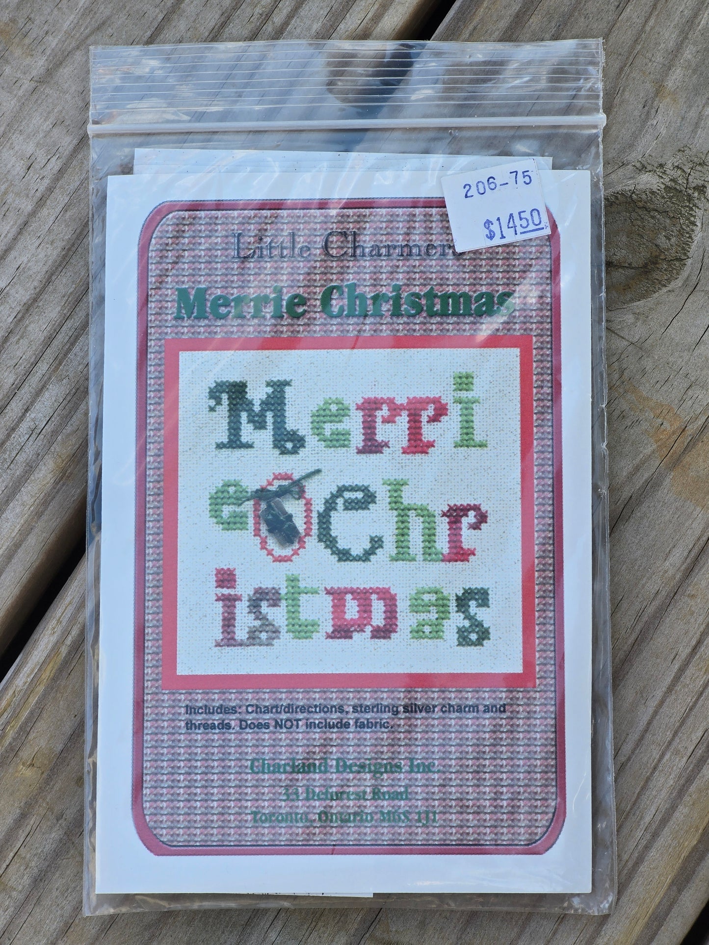 Charland Designs - Merrie Christmas - Little Charmers - Cross Stitch Kit