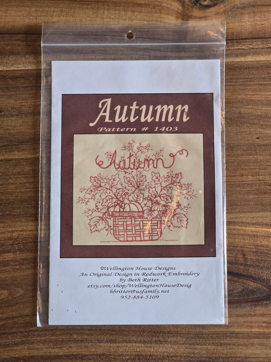 Wellington House Designs - Autumn - Embroidery Pattern