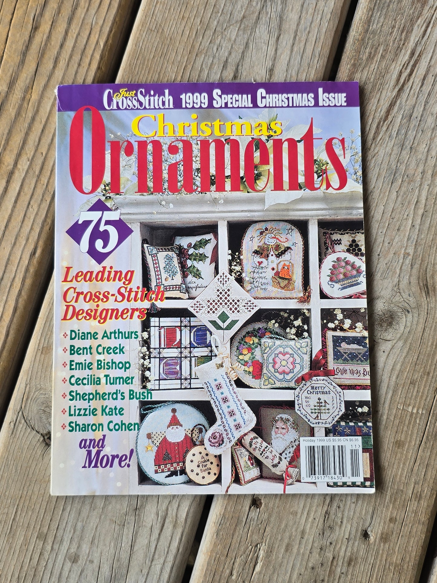 Just Cross Stitch - Special Christmas Issue - Christmas Ornaments - Holiday 1999