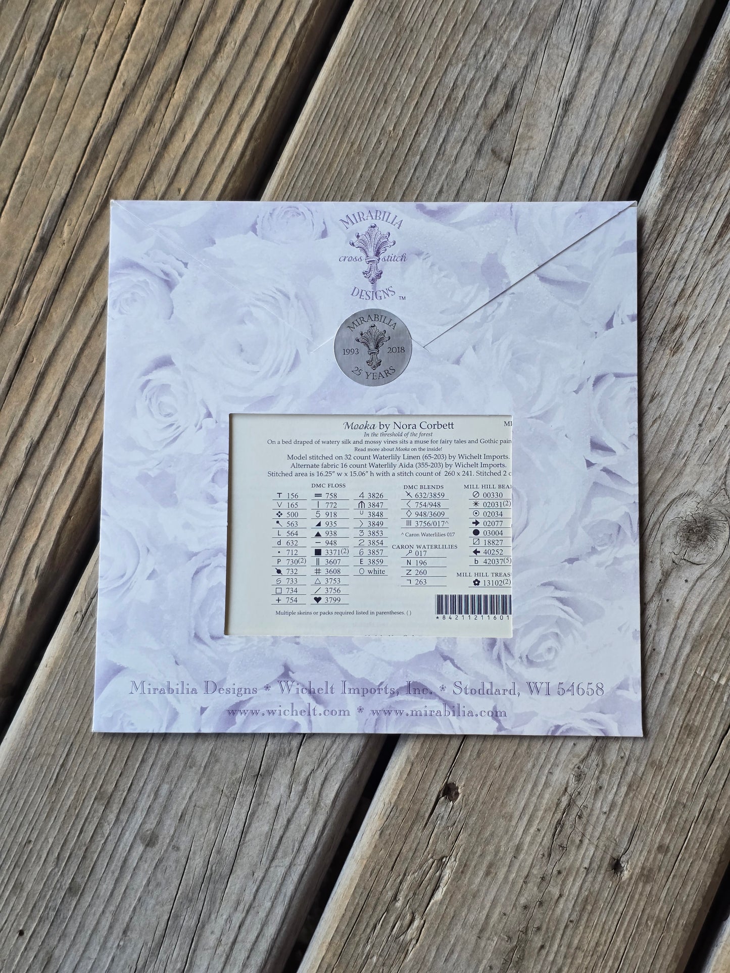 Mirabilia - Mooka - Cross Stitch Pattern with Embellishment Pack