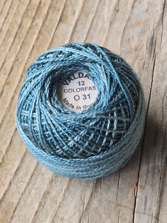 Valdani - Perle Cotton - Hand-Dyed - Size 12 - #O31 - Thread