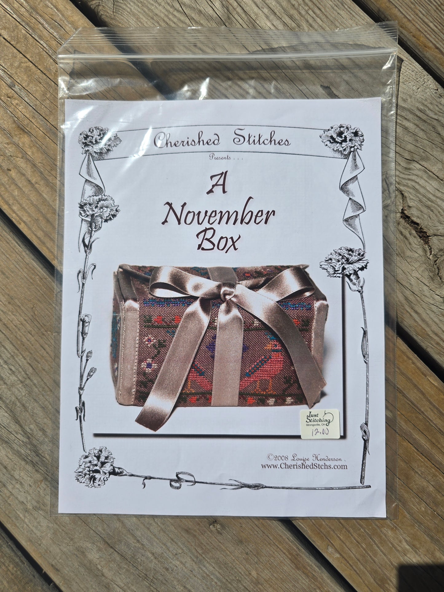 Cherished Stitches - A November  Box - Cross Stitch Pattern