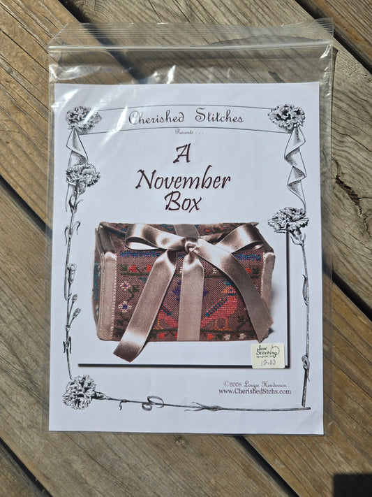 Cherished Stitches - A November  Box - Cross Stitch Pattern